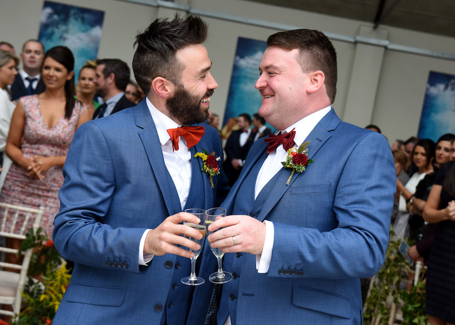 A custom made wedding for Paul and Patrick