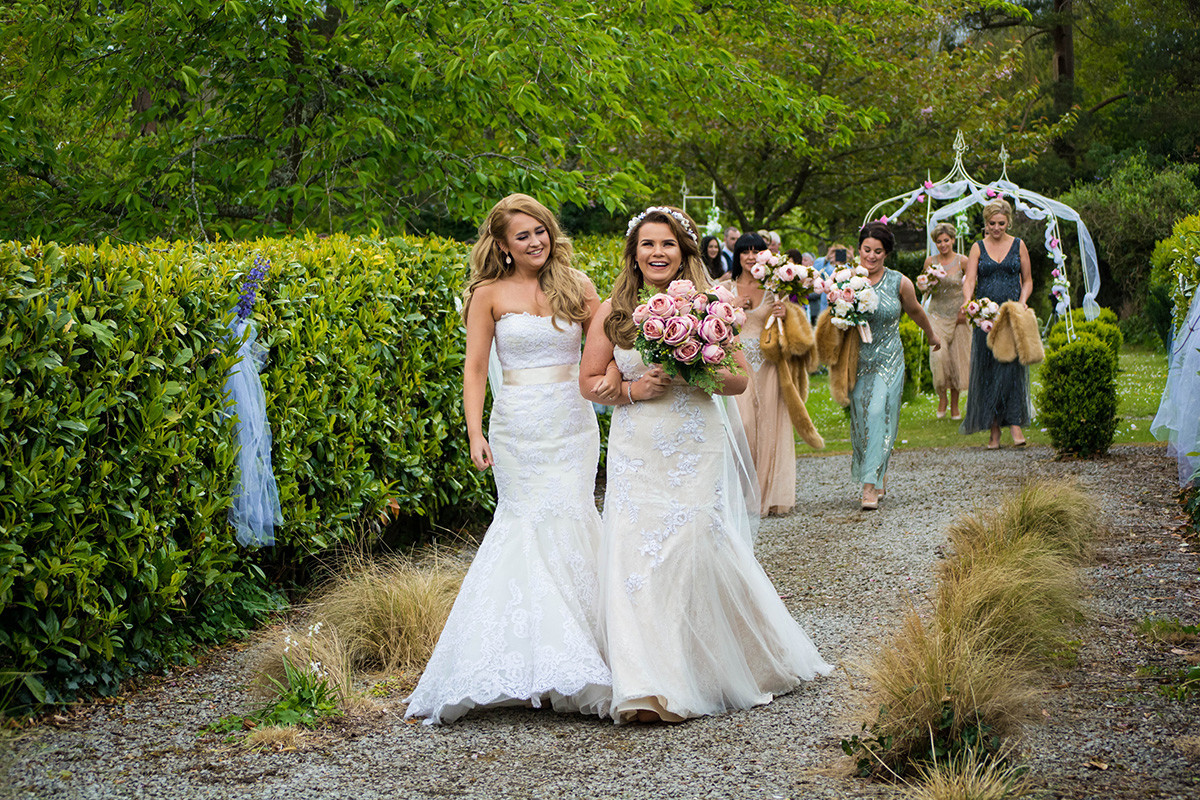 Lauren and Heather get hitched in magical fairytale wedding